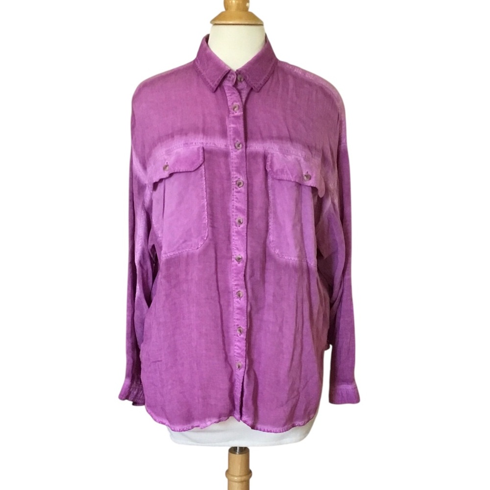 Anthropologie Pilcro Joelle Relaxed Button Down Shirt - Picture 4 of 12